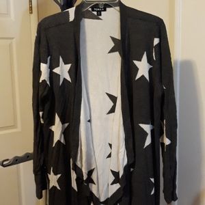 Torrid grey star cardigan